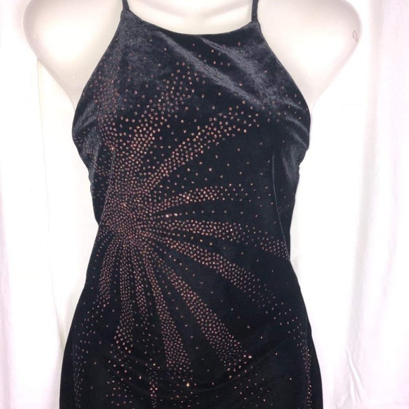 BLACK VELVET gown  Small 217 - Picture 6 of 6